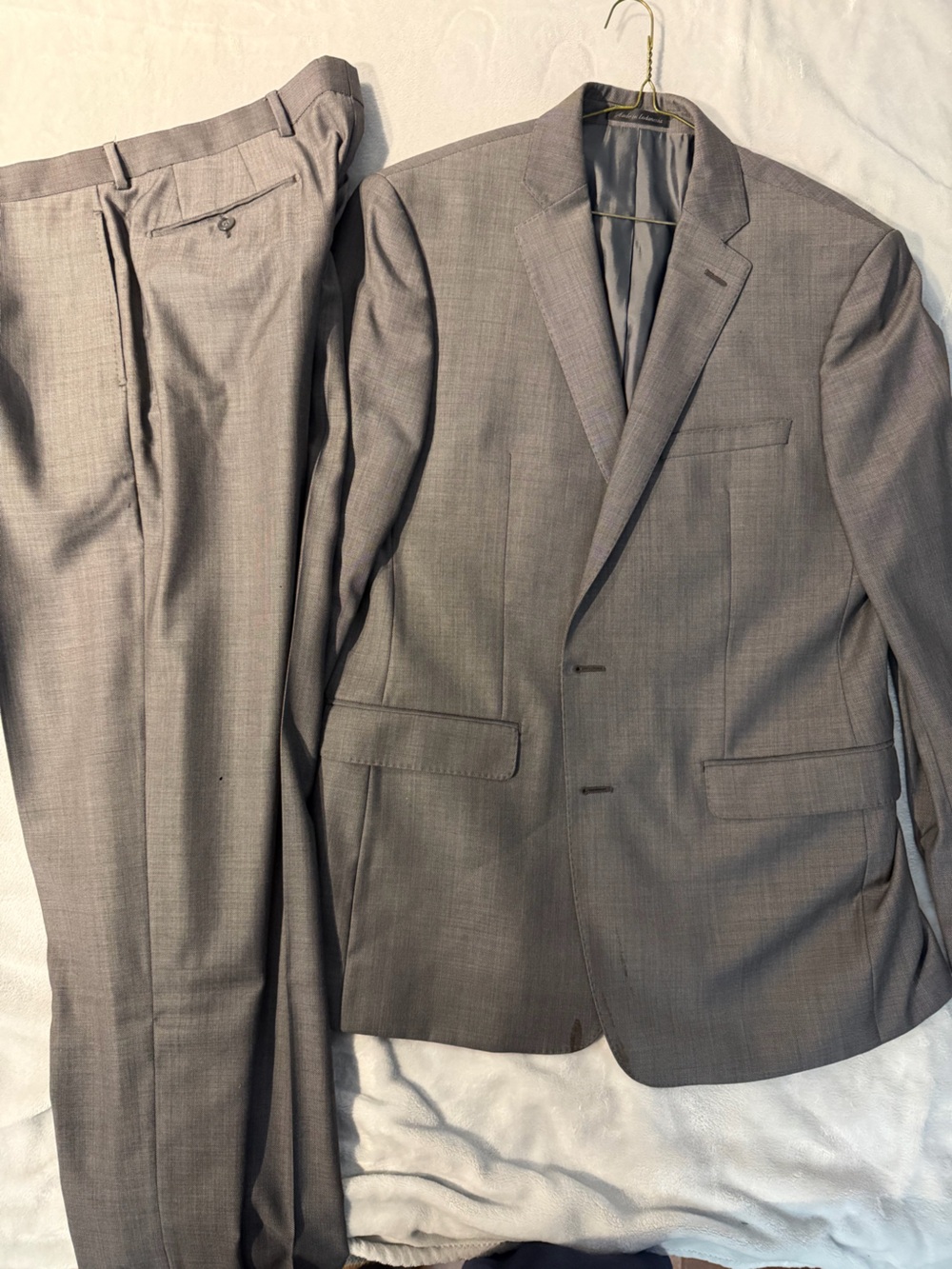 Calvin Klein Gray Two-Piece Men's Suit